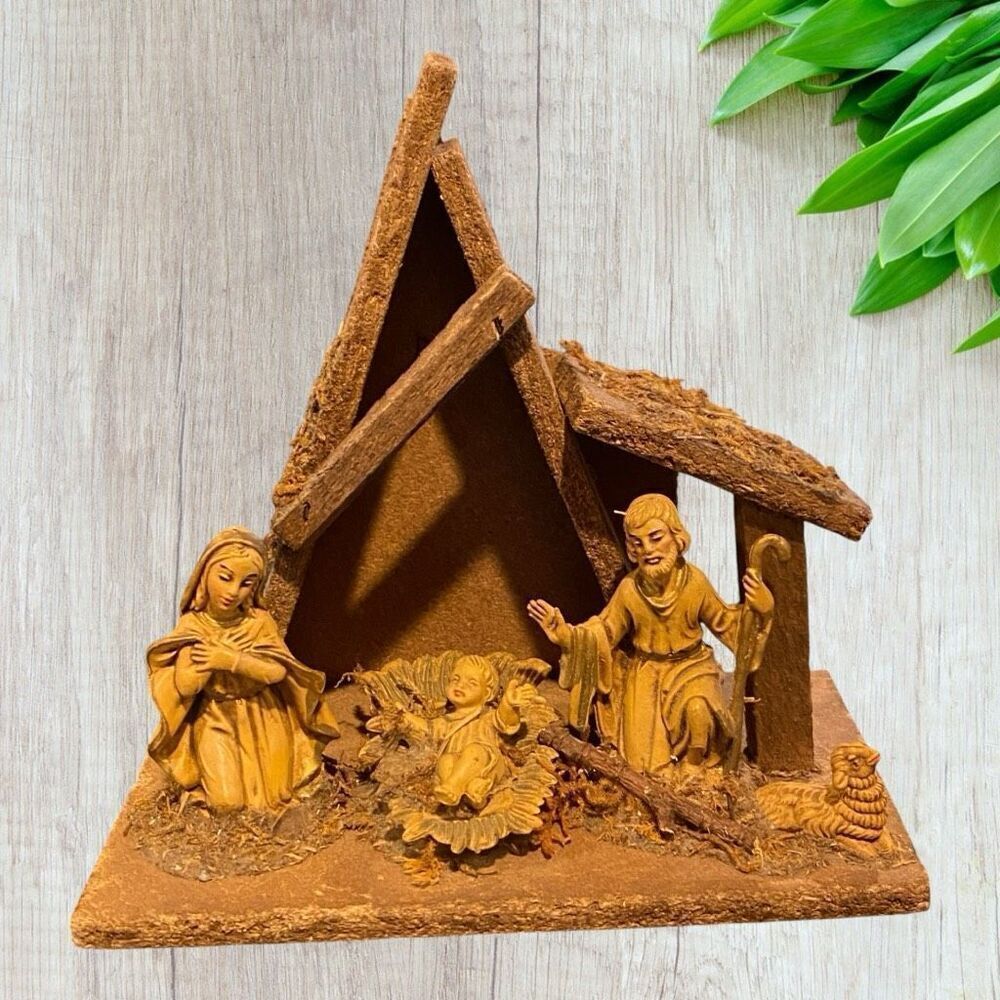 Vintage Fontanini Italy Crèche & Mary Jesus Joseph